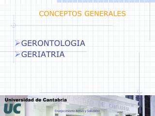 gerontologia geriatria