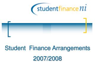 Student Finance Arrangements 2007/2008