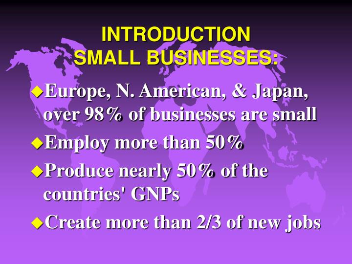 introduction small businesses