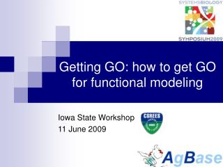 Getting GO: how to get GO for functional modeling