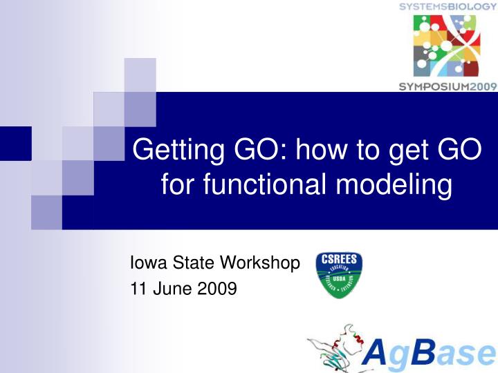 getting go how to get go for functional modeling