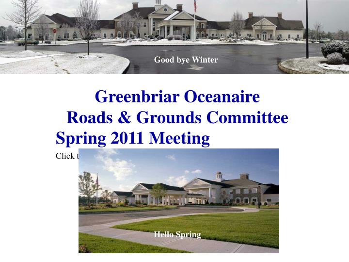 greenbriar oceanaire roads grounds committee