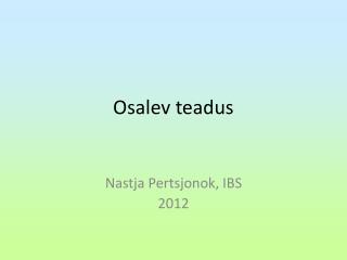 osalev teadus