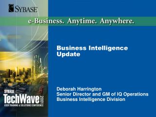 Business Intelligence Update