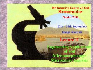 5th Intensive Course on Soil Micromorphology Naples 2001