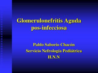 glomerulonefritis aguda pos infecciosa