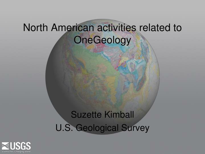 north american activities related to onegeology