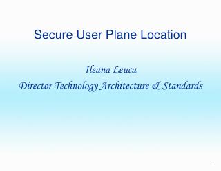 Secure User Plane Location