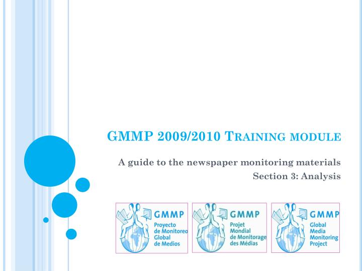 gmmp 2009 2010 training module
