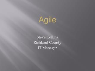Steve Collins Richland County IT Manager