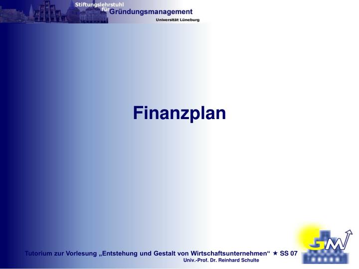 finanzplan