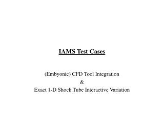 IAMS Test Cases