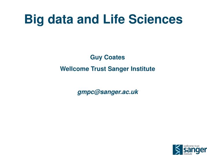 big data and life sciences