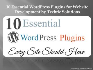 10 Essential WordPress Plugins for Website Development