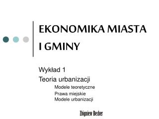 ekonomika miasta i gminy