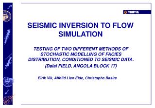 SEISMIC INVERSION TO FLOW SIMULATION