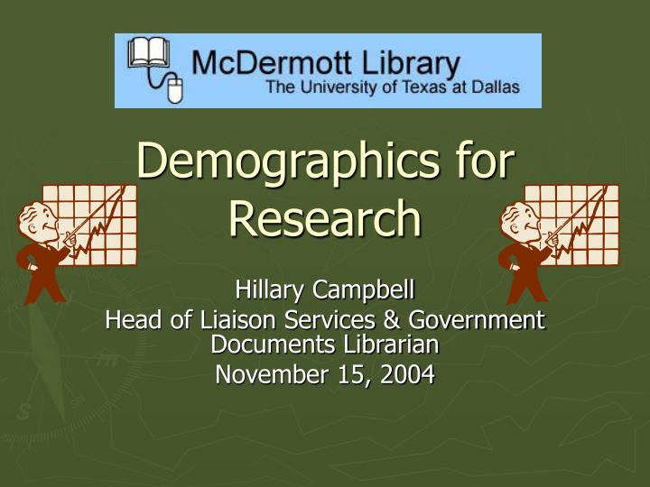 demographics for research