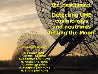 The ? Moon project: Detecting UHE cosmic-rays and neutrinos hitting the Moon
