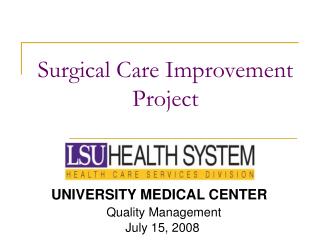 Surgical Care Improvement Project