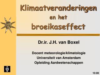 klimaatveranderingen en het broeikaseffect