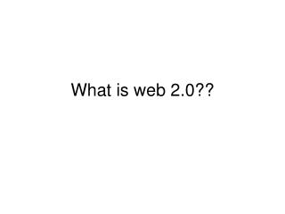 what is web 2 0