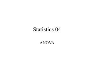 Statistics 04