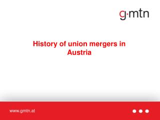 History of union mergers in Austria
