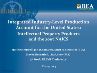 Integrated Industry-Level Production Account for the United States: