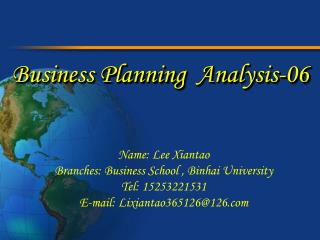 Business Planning Analysis-06