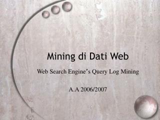 Mining di Dati Web