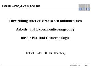 bmbf projekt genlab