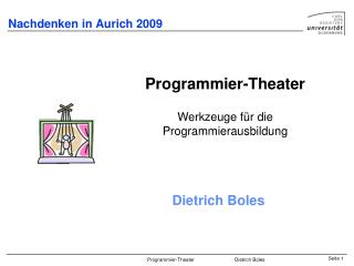 nachdenken in aurich 2009