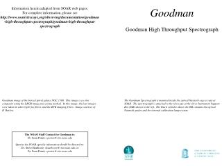 Goodman Goodman High Throughput Spectrograph