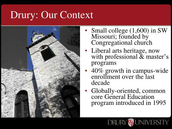 drury our context