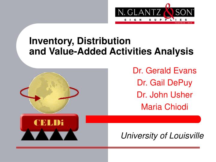 inventory distribution and value added activities analysis