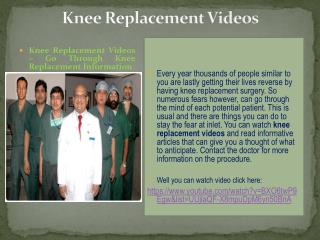 knee replacement videos