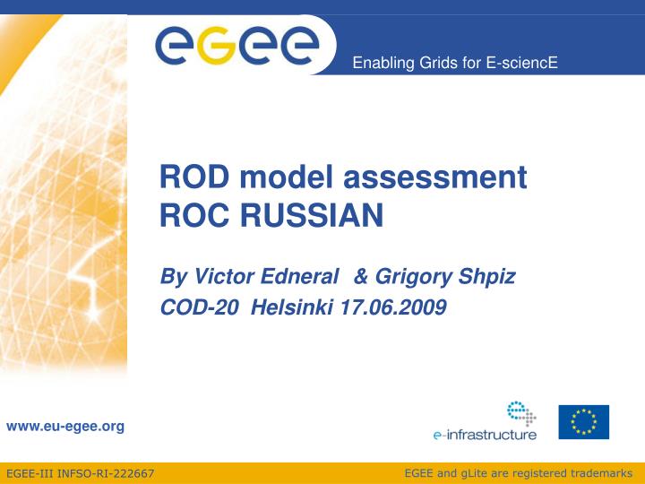 rod model assessment roc russian