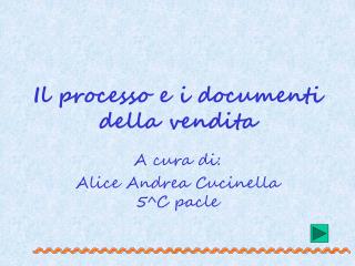 il processo e i documenti della vendita