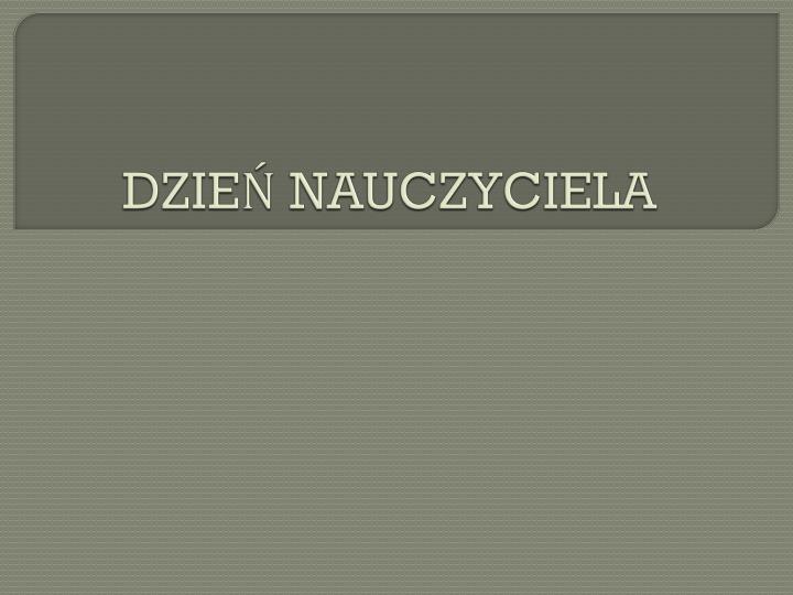 dzie nauczyciela