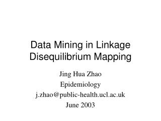 data mining in linkage disequilibrium mapping