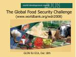 The Global Food Security Challenge (worldbank/wdr2008) - slide 1