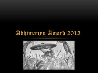 abhimanyu a ward 2013