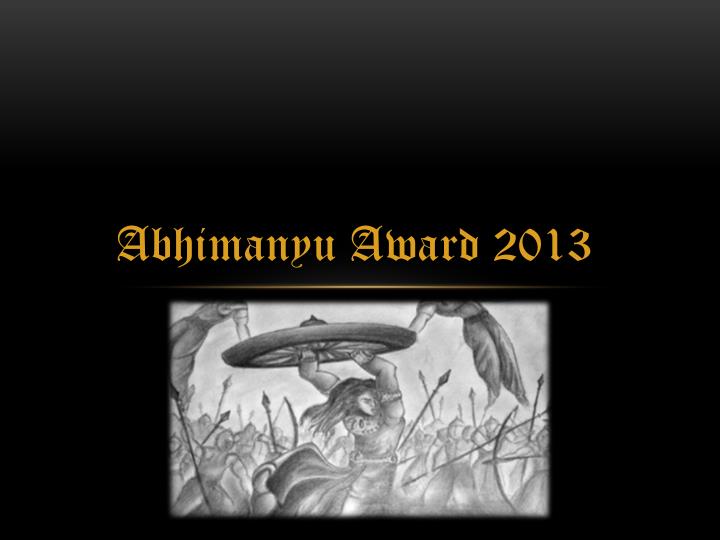 abhimanyu a ward 2013