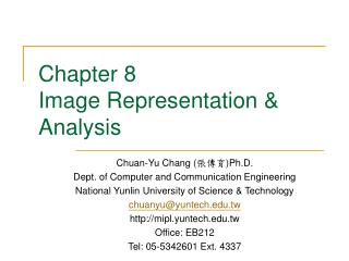 Chapter 8 Image Representation &amp; Analysis