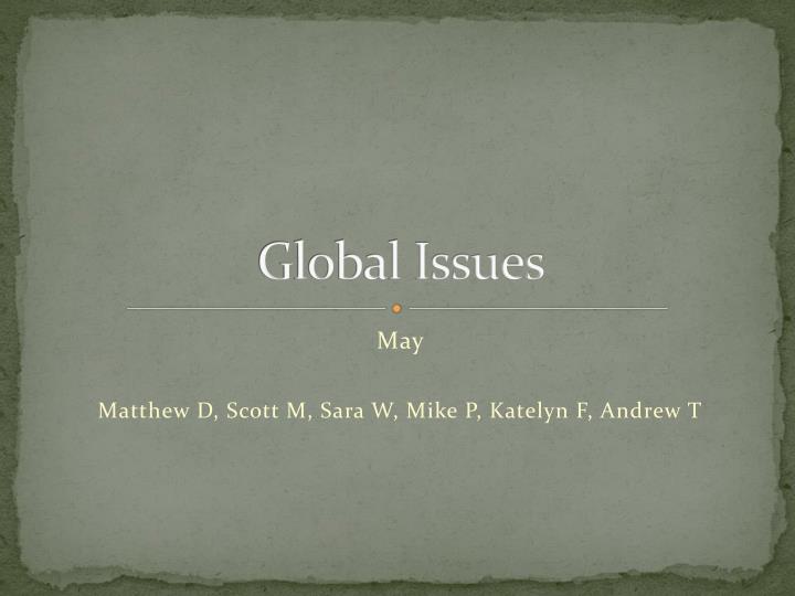 global issues