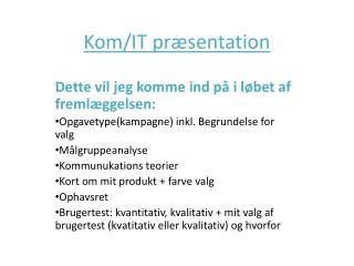 kom it pr sentation