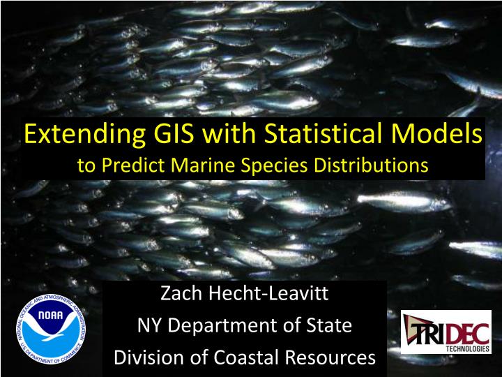 extending gis with statistical models to predict marine species distributions