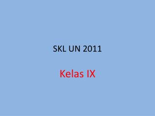 skl un 2011