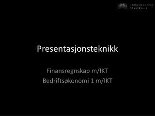presentasjonsteknikk