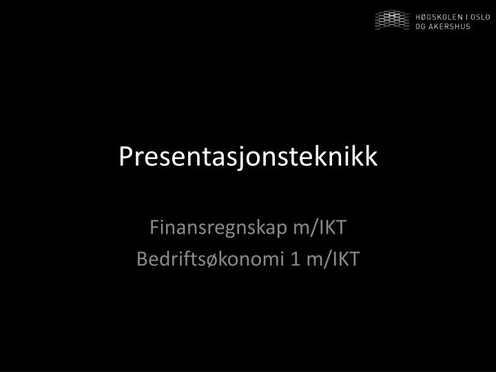 presentasjonsteknikk